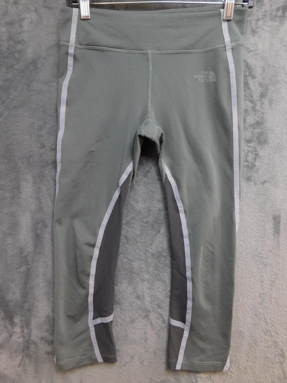 The North Face Leggings Womens S Green Capri Pull On Elastic Waist Stretch